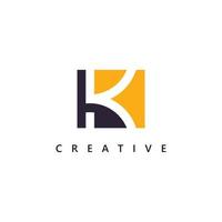 letra k diseño de logotipo plantilla de logotipo creativo k logotipo vector símbolo