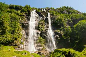 Acquafraggia waterfall Piuro Lombardy Italy photo