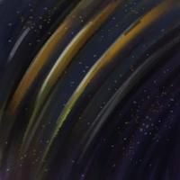 Starry sky, landscape, abstraction hand painted watercolor space galaxy vector