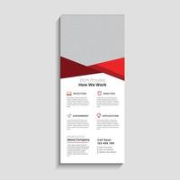 Corporate Business Roll Up Banner Signage Standee Template vector