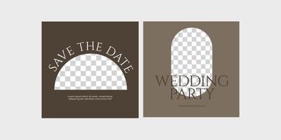 Wedding Social Media Post vector