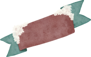 Cute ribbon watercolor png