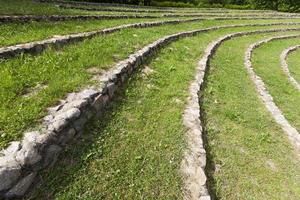 Old amphitheater, close up photo