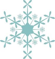 gráfico de diseño vectorial de copos de nieve. El elemento hermoso para muchos propósitos. vector