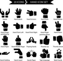 Hand Icon Set vector