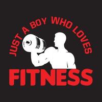 Fitness t shirt design vector