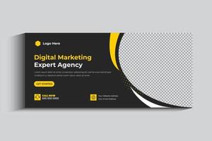 Digital Marketing Cover banner for social media vector