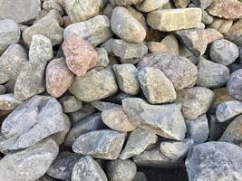 pile of stones with various shapes photo