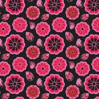 Hand drawn floral seamless pattern for textile print vector
