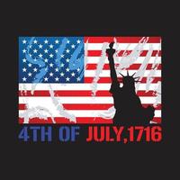 Independence day t shirts vector