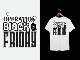 diseño de camiseta de viernes negro vector
