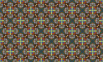 ethnic flower pattern modern background vector