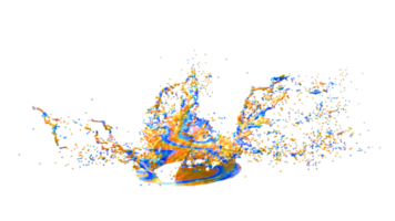 Colorful Paint Splash PNG Design