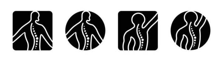diseño creativo del logotipo del concepto de columna vertebral quiropráctica, diseño del logotipo de fisioterapia quiropráctica