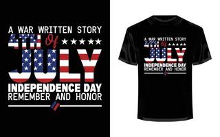 4th July t shirt design vector