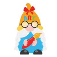 cute gnomes Gnome students Back to School  design png