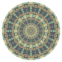 Abstract mandala pattern with circle shape png