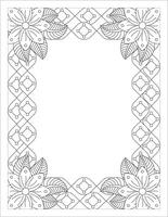 KDP Border Coloring Pages vector