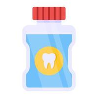 Trendy vector design of tooth medicine