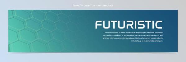 Modern abstract technology banner template vector