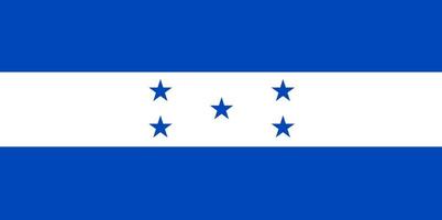 Honduras vector hand drawn flag, Honduran lempira