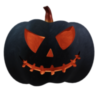 elemento di design di halloween zucca scura png