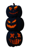 Dark Pumpkins Composition Halloween Design Element png