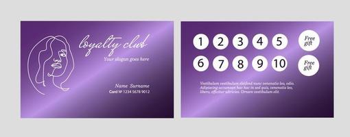 loyalty card for your business vector