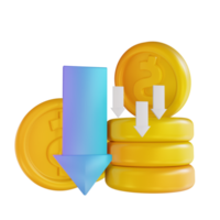 3D illustration colorful withdraw money png