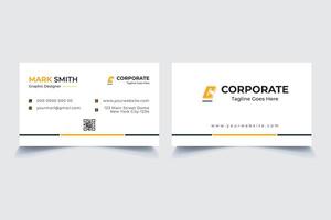 Modern, simple, unique white business card design vector