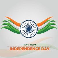 15 de agosto día de la independencia india diseño de publicación en redes sociales vector