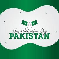 ilustración de vector de día de la independencia de pakistán