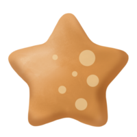 Lebkuchen-Aquarell-Clipart, frohe Weihnachten png