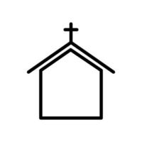 Church building icon vector design templates on white background