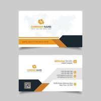 Modern Professional and Clean Business Card Design Vector Templat