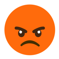 visage en colère emoji fichier png