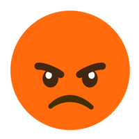 arquivo png de emoji de rosto bravo