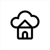 Cloud Computing line icon. Data Analyzing, Data Center, Internet of Things. vector