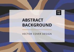 Modern background with abstract geometric ornament in dark blue and brown colors. Cover creative layout template. Vector illustration for brochure, presentation, banner and branding design.