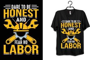 diseño de camiseta laboral vector