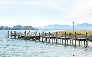 Pier for ship to Herrenchiemsee palace photo