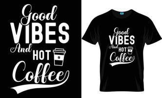 diseño de camiseta de café vector