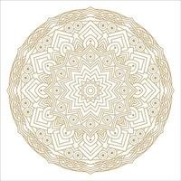 diseño de patrón de arte ornamental de lujo de vector de mandala