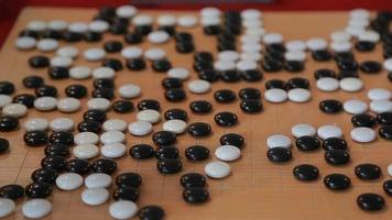 Go board,traditional Chinese strategy board game. video