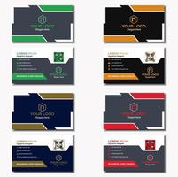 Unique and modern corporate business card design template vector