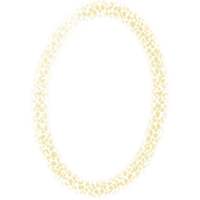 Oval frames in leopard color. png