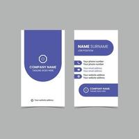 Double-sided Vector Modern Creative and Clean Business Card template. Portrait and landscape orientation. Horizontal and vertical layout. Vector illustration