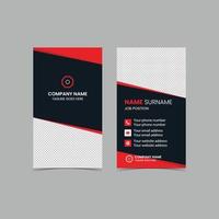 Double-sided Vector Modern Creative and Clean Business Card template. Portrait and landscape orientation. Horizontal and vertical layout. Vector illustration