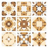 tiles patterns seamless design Vector