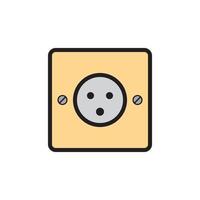 Socket Outlet Plug In Icon EPS 10 vector